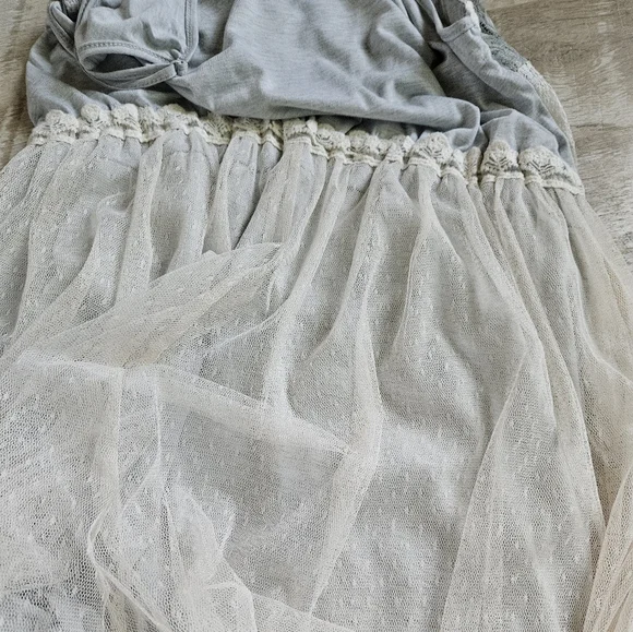 NWT Archer+Arrow Lace Overlay Midi Dress - Picture 9 of 16